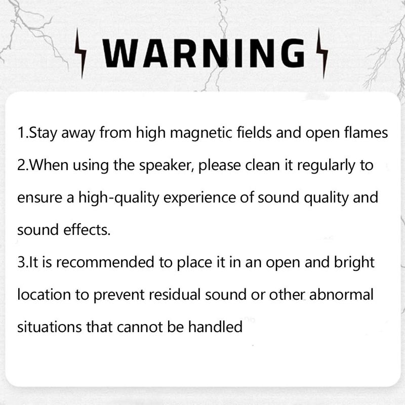 T&G Portable Wireless Speaker, 1 Count Rechargeable LED Light Speaker with Handle, Wireless Subwoofer Speaker for Outdoor Camping, Audio - 2